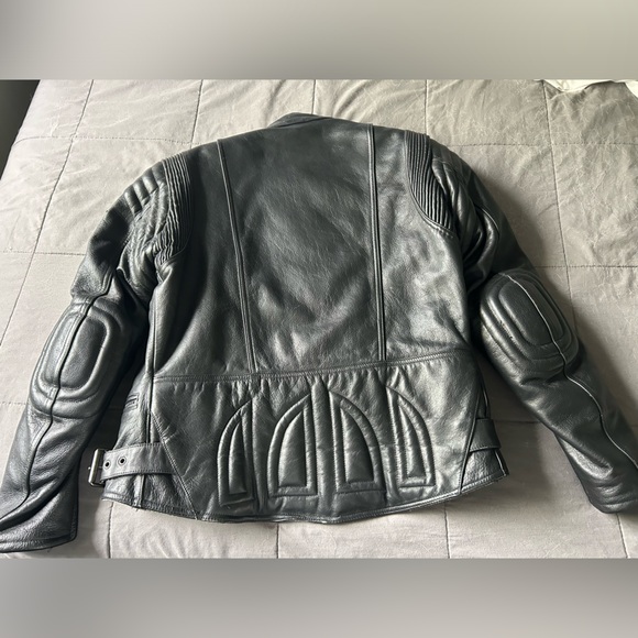 Real leather biker jacket - Picture 3 of 5